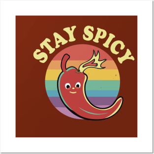 Funny Stay Spicy Neurospicy Pepper For Autism And ADHD Awareness Posters and Art